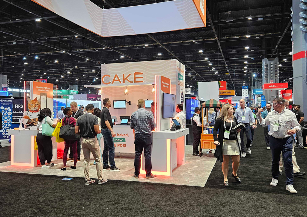 CAKE POS booth at the National Restaurant Association Show.